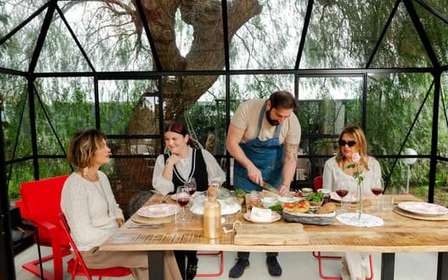 Degustacja apulijskich serów, wina i chleba na wsi w Ostuni