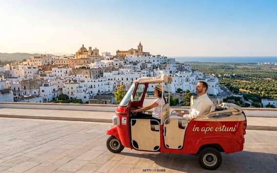 Ostuni Ape Calessino-túra a Fehér városban