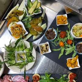 Brindisi: Diner bij grootouders met wijn